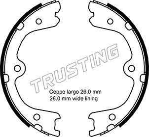 Trusting 067.201 - Комплект тормозов, ручник, парковка autospares.lv