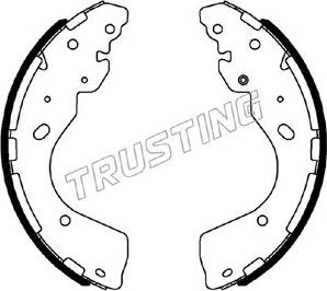 Trusting 067.203 - Комплект тормозных колодок, барабанные autospares.lv