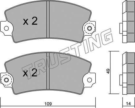 FTE BL2250A1 - Тормозные колодки, дисковые, комплект autospares.lv