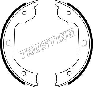 Trusting 019.029 - Комплект тормозов, ручник, парковка autospares.lv