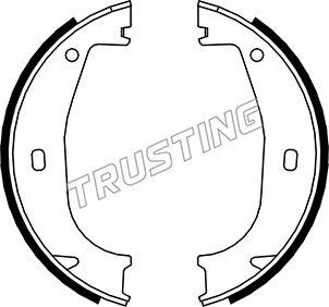 Trusting 019.026 - Комплект тормозов, ручник, парковка autospares.lv