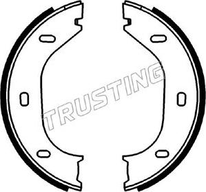 Trusting 019.021 - Комплект тормозов, ручник, парковка autospares.lv