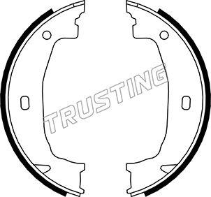 Trusting 019.028 - Комплект тормозов, ручник, парковка autospares.lv
