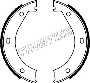 Trusting 019.023 - Комплект тормозов, ручник, парковка autospares.lv