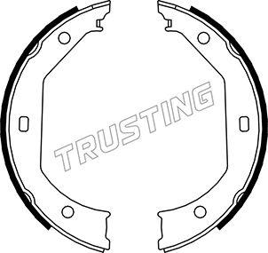 Trusting 019.027 - Комплект тормозов, ручник, парковка autospares.lv