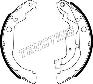 Trusting 088.244 - Комплект тормозных колодок, барабанные autospares.lv