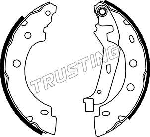 Trusting 088.230 - Комплект тормозных колодок, барабанные autospares.lv