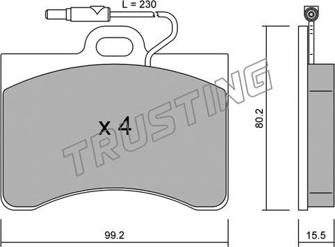 Remsa 086.04 - Тормозные колодки, дисковые, комплект autospares.lv