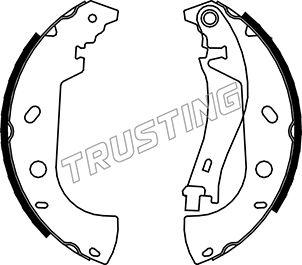 Trusting 034.099 - Комплект тормозных колодок, барабанные autospares.lv