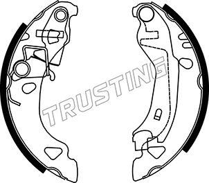 Trusting 034.094 - Комплект тормозных колодок, барабанные autospares.lv