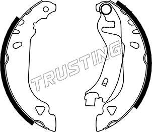 Trusting 034.090 - Комплект тормозных колодок, барабанные autospares.lv