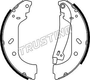 Trusting 034.098Y - Комплект тормозных колодок, барабанные autospares.lv