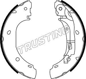 Trusting 034.106 - Комплект тормозных колодок, барабанные autospares.lv