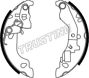 Trusting 034.103Y - Комплект тормозных колодок, барабанные autospares.lv