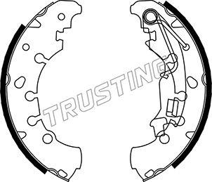 Trusting 034.116 - Комплект тормозных колодок, барабанные autospares.lv