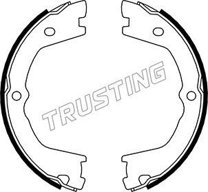 Trusting 034.110 - Комплект тормозов, ручник, парковка autospares.lv