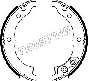 Trusting 034.113 - Комплект тормозов, ручник, парковка autospares.lv