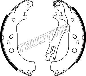 Trusting 034.112 - Комплект тормозных колодок, барабанные autospares.lv