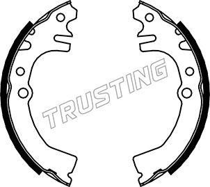 Trusting 026.346 - Комплект тормозных колодок, барабанные autospares.lv