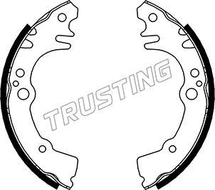 Trusting 026.350 - Комплект тормозных колодок, барабанные autospares.lv