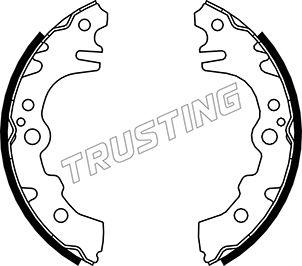 Trusting 026.351 - Комплект тормозных колодок, барабанные autospares.lv