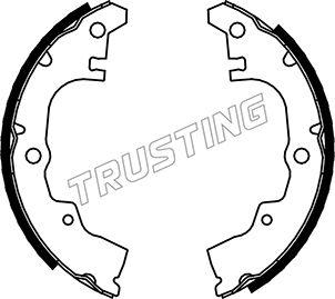 Trusting 026.336 - Комплект тормозных колодок, барабанные autospares.lv