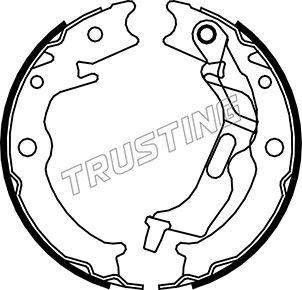 Trusting 027.007 - Комплект тормозов, ручник, парковка autospares.lv