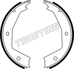 Trusting 079.194 - Комплект тормозов, ручник, парковка autospares.lv