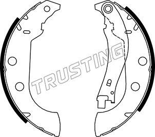 Trusting 079.190 - Комплект тормозных колодок, барабанные autospares.lv