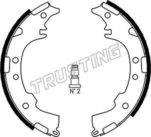 Trusting 115.304 - Комплект тормозных колодок, барабанные autospares.lv