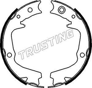 Trusting 110.337 - Комплект тормозов, ручник, парковка autospares.lv