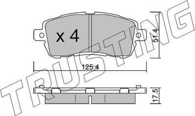 HELLA PAGID 355031721 - Тормозные колодки, дисковые, комплект autospares.lv