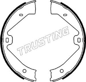 Trusting 124.289 - Комплект тормозов, ручник, парковка autospares.lv