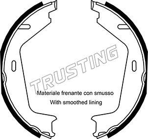 Trusting 127.275 - Комплект тормозов, ручник, парковка autospares.lv