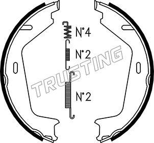 Trusting 127.273K - Комплект тормозов, ручник, парковка autospares.lv