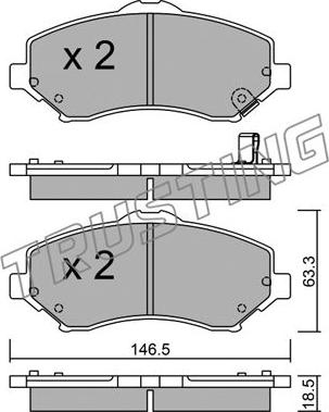 Pagid T1815MX - Тормозные колодки, дисковые, комплект autospares.lv