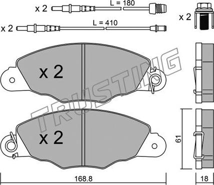 Lucas Electrical GDB1410 - Тормозные колодки, дисковые, комплект autospares.lv