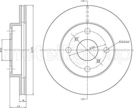 Trusting DF458 - Тормозной диск autospares.lv