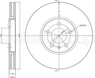 Trusting DF413 - Тормозной диск autospares.lv