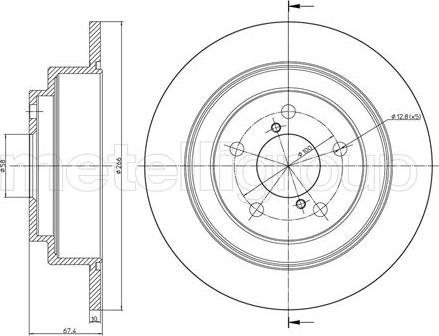 Trusting DF098 - Тормозной диск autospares.lv