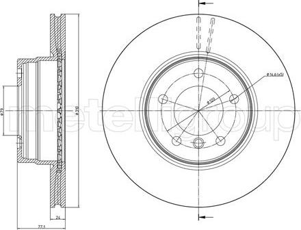 Trusting DF073 - Тормозной диск autospares.lv