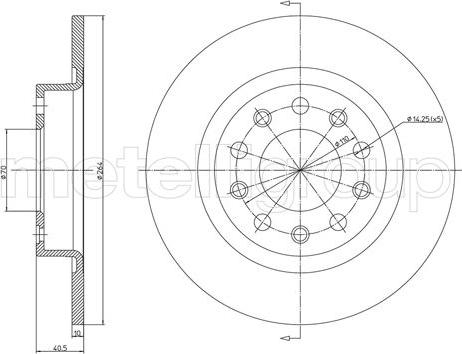 Trusting DF1467 - Тормозной диск autospares.lv