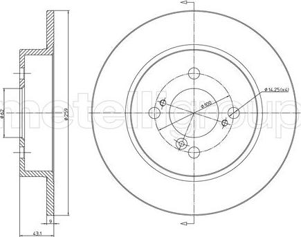 Trusting DF1479 - Тормозной диск autospares.lv