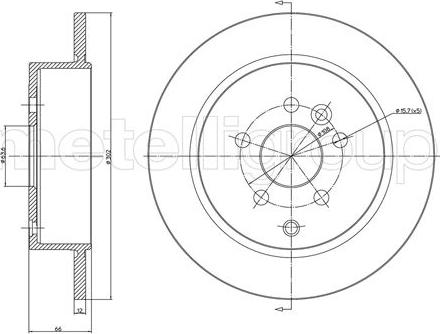 Japanparts JDPL03 - Тормозной диск autospares.lv