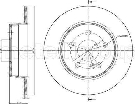 Trusting DF1555 - Тормозной диск autospares.lv