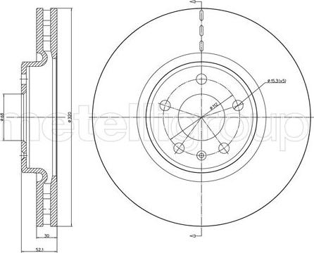 Trusting DF1551 - Тормозной диск autospares.lv