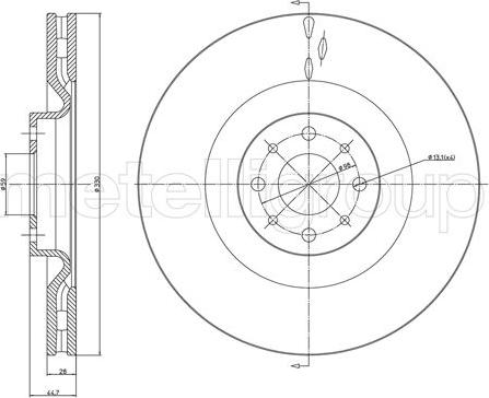 Trusting DF1645 - Тормозной диск autospares.lv