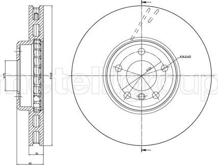 G.U.D. GDB136114 - Тормозной диск autospares.lv