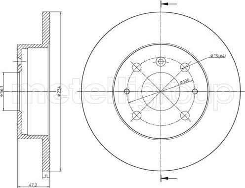 Trusting DF164 - Тормозной диск autospares.lv