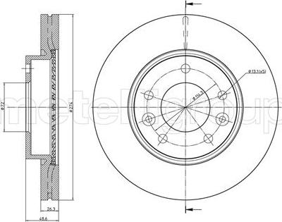 Trusting DF1606 - Тормозной диск autospares.lv